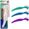 3 DENTURE toothbrush false teeth cleaning Brush ORAFIX double sided BRISTLES - 3 different view 1