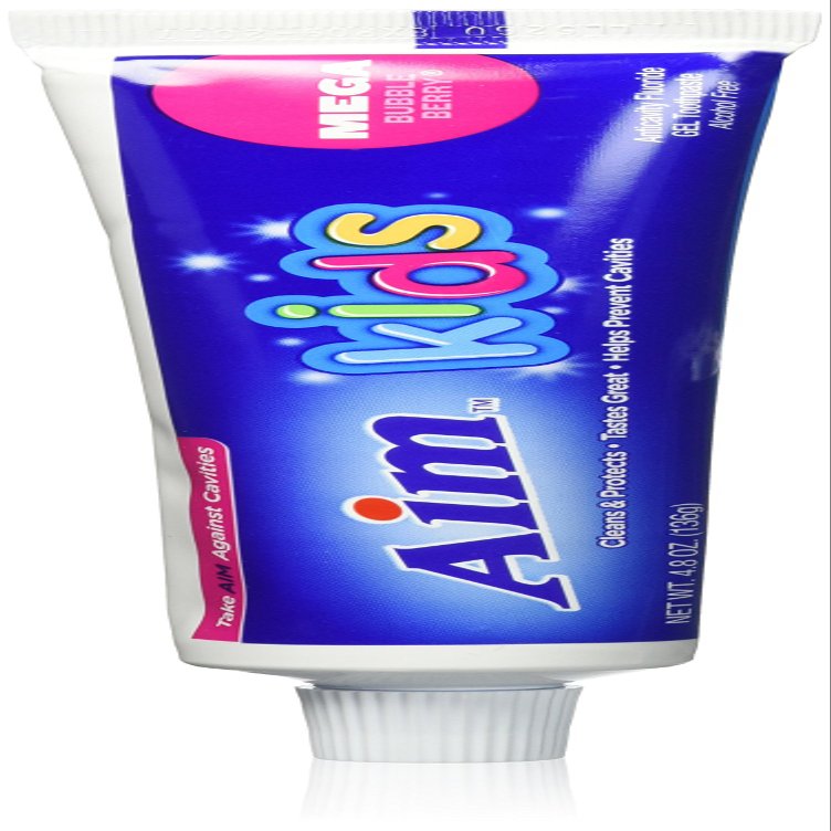 AIM Kids Mega Fluoride Toothpaste, Bubble-berry