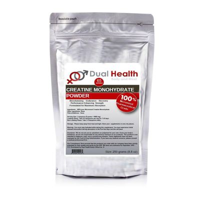 Creatine Monohydrate (250 Grams (8.8 oz)) 200 Mesh Pure Micronized Powder Bulk Supplement Pre Workout, Body Building, Strength, Athletic Performance, Muscle Recovery, 5g (5000mg) Serving Size
