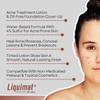 Liquimat Medium Acne Treatment Lotion & Blemish Concealer - Skin Clearing Oil-Free Liquid Foundation For Acne Prone Skin With 4% Sulfur - Sensitive Skin Makeup - Skin Tone Matching Foundation - 1.5oz view 3