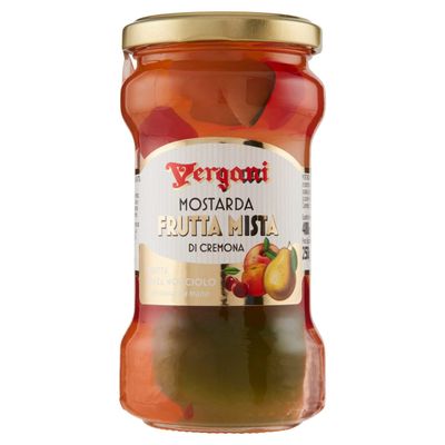 Vergani Mostarda di Frutta Italian Candied Fruits In Mustard 400 gram jar