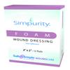 Safe n' Simple Medical Dressing for Wounds - 12 Pack Thick Pads 2" x 2" - Highly Absorbent Non-Adherent Foam Padding view 1