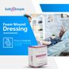 Safe n' Simple Medical Dressing for Wounds - 12 Pack Thick Pads 2" x 2" - Highly Absorbent Non-Adherent Foam Padding view 2