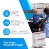 Safe n' Simple Medical Dressing for Wounds - 12 Pack Thick Pads 2" x 2" - Highly Absorbent Non-Adherent Foam Padding view 4