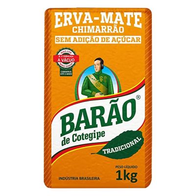 Erva Mate - Barao - 1kg by BRCOFFEE, 2.2 Pound (Pack of 1)
