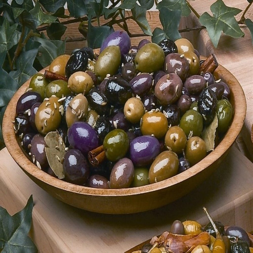 Artisan Specialty Mediterranean Blend Mixed Olives 11 Lb Jar - Premium Gourmet Olives in Olive Oil & Red Wine Vinegar Brine, Perfect for Chefs, Catering, and Sophisticated Home Cooking
