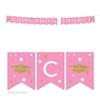 Andaz Press Pink and Gold Glittering Graduation Party Collection, Hanging Pennant Party Banner with String, Congrats Grad!, 5-Feet, 1 Set view 1