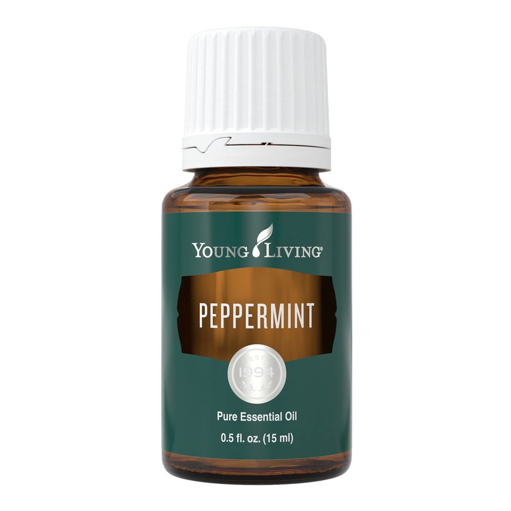 Young Living Peppermint Essential Oil 15ml Fresh Minty Aroma and Cooling Sensation Ideal for Diffusion and Topical Use (Dilution Required)