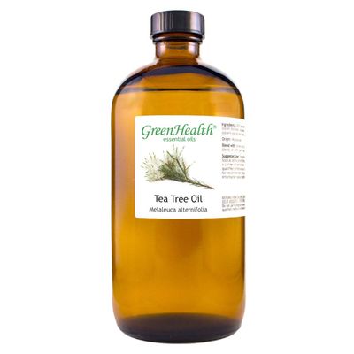 Tea Tree Essential Oil  16 fl oz (473 ml)  100% Pure & Undiluted  Steam-Distilled Melaleuca  Amber Glass Bottle  Natural Cleaning, Diffuser, and DIY Use  GreenHealth