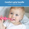 Dr. Brown's Infant-to-Toddler Toothbrush, Elephant, Pink, 0-3 Years view 3