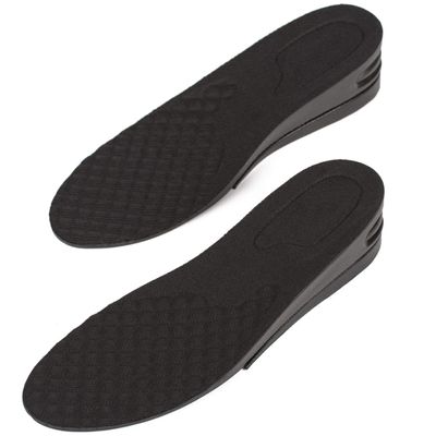 Height Increase Adjustable Elevator Shoe Lift Insoles for Men - 1 or 1.5 Inch Taller Heightening Liftkits - Size Large