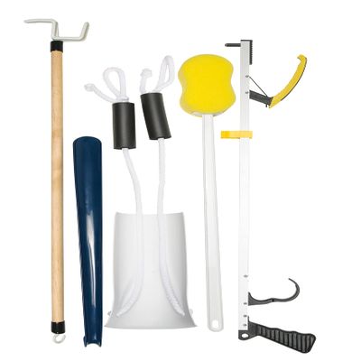 Lumex Hip Kit  Post Surgery Recovery Tools for Dressing & Bathing, 5-Piece Daily Living Aid