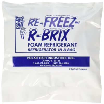 4 x 2 1/4 x 1 1/2" Re-Freez-R-Brix Cold Bricks