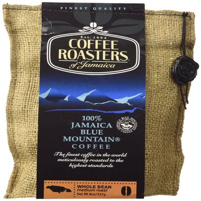100% Jamaica Blue Mountain Coffee - 8 oz bag - whole beans