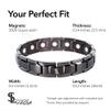 Smarter LifeStyle Elegant Titanium Magnetic Anklet for Men And Women - Adjustable Bracelet Length with Sizing Tool for Perfect Fit, Magnetic Ankle Bracelet (Gunmetal Gray) view 4