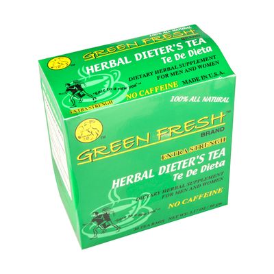 Green Fresh Extra Strength Herbal Dieters Tea (30 Count), 2.11 Ounces