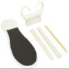 Bath Accessories 8 Piece Pedicure Set, White view 1