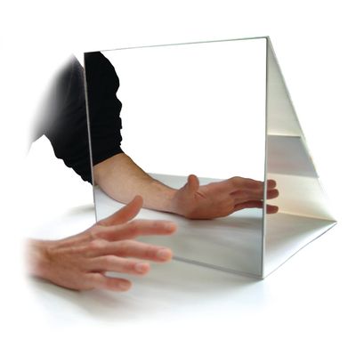 OPTP NOI Mirror Box Triangle Part of a Graded Motor Imagery Program For Stroke Recovery, Mirror Box Therapy, Finger Therapy, Hand Recovery, and Improved Limb Movement