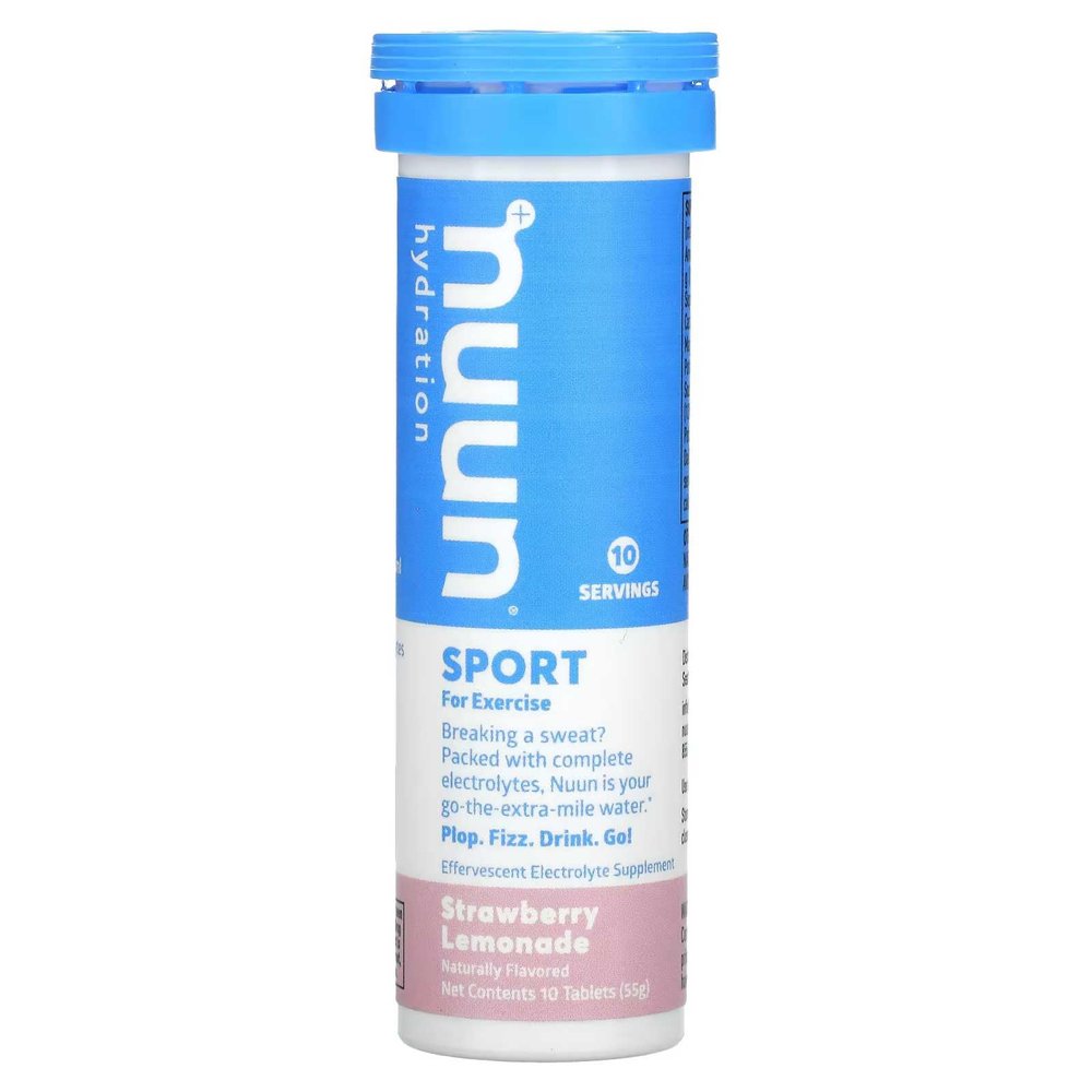 Nuun Active: Strawberry Lemonade Electrolyte Drink Tablets (3 Tubes of 10 Tabs)