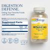 SOLARAY Betaine HCL with Pepsin - High Potency Hydrochloric Acid Formula - Digestive Health Supplement with Digestive Enzymes for Gut Health Support - 60-Day Guarantee, 250 Servings, 250 VegCaps view 2