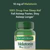 Nature's Bounty Melatonin, 100% Drug-Free Sleep Aid, Dietary Supplement, 10 mg, 60 Count view 3