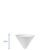 SOLO 6SRX-2050 Bare Eco-Forward Treated Paper Funnel Cup, Medical Specialty, 6 oz. Capacity, 4" x 2.9", White (Case of 2,500) view 2