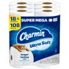 Charmin Ultra Soft Toilet Paper, 18 Super Mega Rolls = 108 Regular Rolls view 1