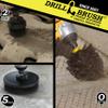 Industrial Electric Spin Scrubber - Household Cleaning Electric Scrub Brush - Ultra Stiff BBQ Grill Brush - Griddle Cleaning Kit - No Wire Nylon Bristles - Oil Stains, Rust, Loose Paint on Concrete view 2