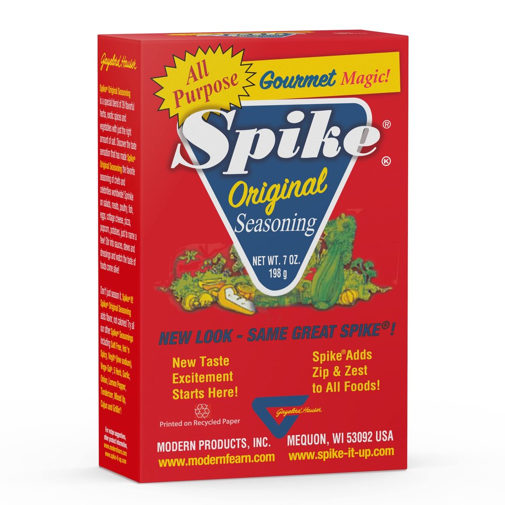 Spike Original All-Purpose Seasoning Salt, Herb, Veggie & Spice Blend MSG-Free Seasonings & Spices, 7 Oz