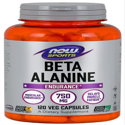 NOW Foods Beta-Alanine - 120 Capsules (Pack of 2)