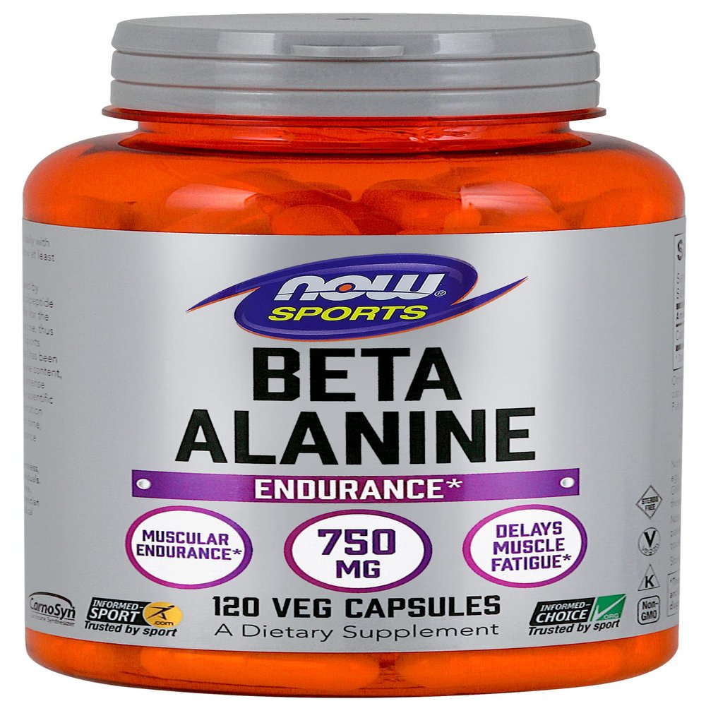 NOW Foods Beta-Alanine - 120 Capsules (Pack of 2)