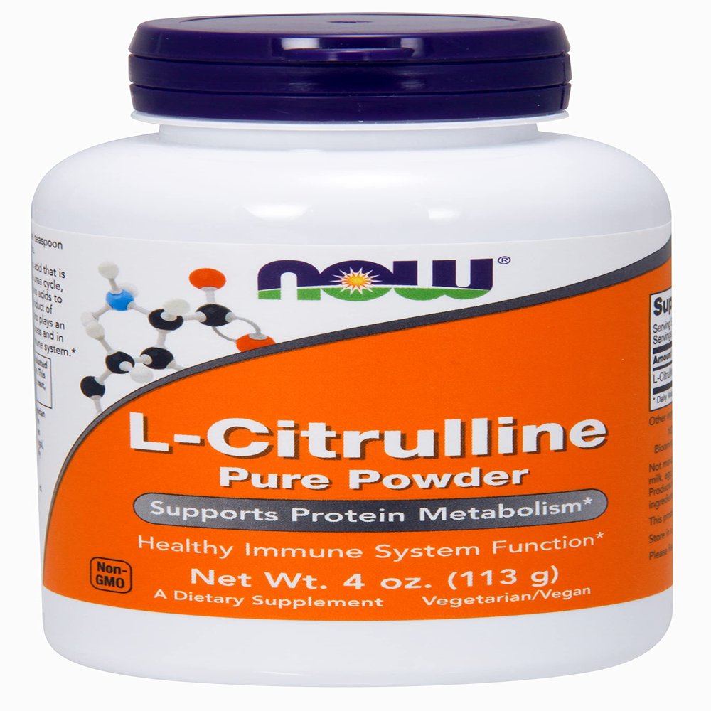 NOW Foods L-Citrulline Powder, 4 Ounce (Pack of 2)