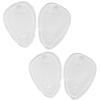 2Pairs Gel Thong Sandal Toe Protectors Forefoot Cushions Grip Pads Ball-of-Foot Cushions (Clear) view 1