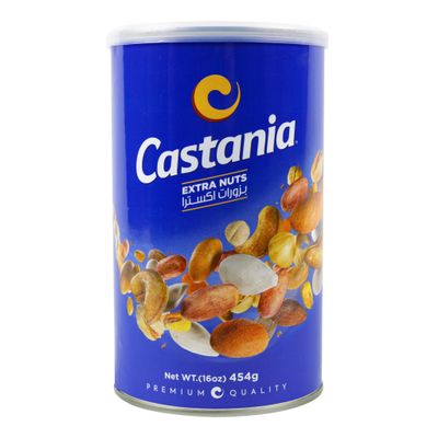 Castania Lebanese Mixed Nuts, Super Extra Mix with Pistachios, Almonds, Cashews, Hazelnuts, Peanuts, Pumpkin Seeds, Corn, and Chickpeas, 16oz