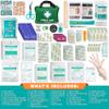 General Medi 210 Piece First Aid Kit- Emergency Kit - Reflective Design - Includes Ice(Cold) Pack, Moleskin Pad and Emergency Blanket for Travel, Home, Office, Car, Workplace & Outdoor view 2