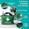 General Medi 210 Piece First Aid Kit- Emergency Kit - Reflective Design - Includes Ice(Cold) Pack, Moleskin Pad and Emergency Blanket for Travel, Home, Office, Car, Workplace & Outdoor view 3