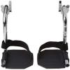 Drive Medical STDSF-TF Swing Away Footrests, Black view 1
