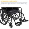 Drive Medical STDSF-TF Swing Away Footrests, Black view 2