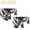 Drive Medical STDSF-TF Swing Away Footrests, Black view 3