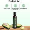 Avocado Oil For Hair and Skin - 100% Pure Avocado Oil for Skin and Nail Care plus Dry Hair Treatment and Facial Oil Moisturizer - Natural Hair Oil and Carrier Oil for Essential Oils Mixing (4 Fl Oz) view 2