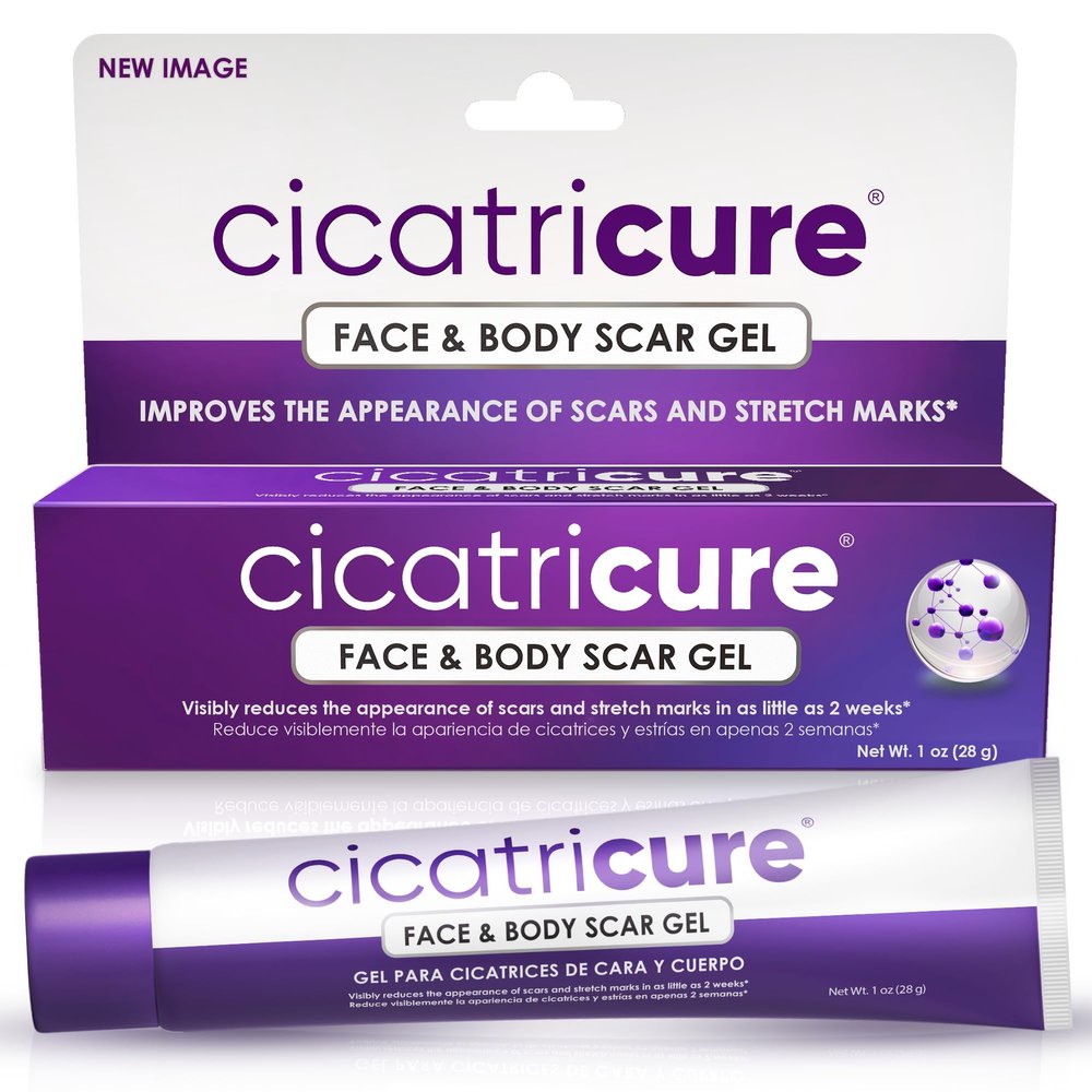 Cicatricure Advanced Scar Gel for Face & Body - Proven Results in 2 Weeks, Scar Treatment for Surgical Scars, Stretch Marks, Scars of Burns and Injuries, Acne Scar Treatment, 1 oz (28 g)