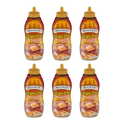 Smucker's Sugar Free Low Calorie Breakfast Syrup, 14.5 Ounce (Pack of 6)