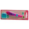 Personally Me Kids Soft Toothbrush Childrens Personalized Name AVA Pink & Green 3+ by Stravina view 2
