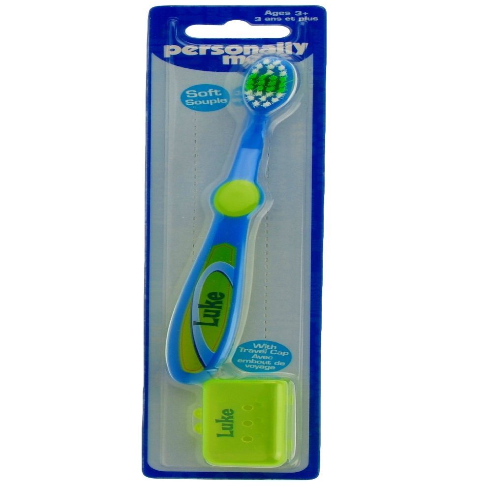 Stravina Personally Me Kids Soft Toothbrush Childrens Personalized Name (Luke)
