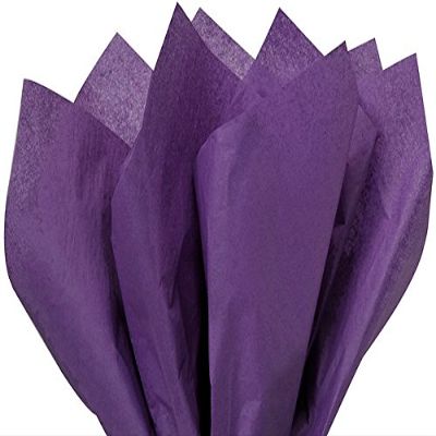 Purple Tissue Paper 15 Inch X 20 Inch - 100 Sheet Pack Premium Tissue Paper