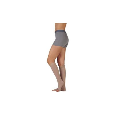 30-40 mmHg, Dynamic, Knee, Max, OT, Short, 3.5cm Silicone, Black