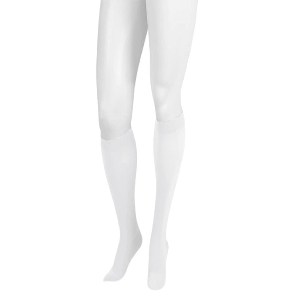 30-40 mmHg, Dynamic, Knee, Max, FF, Short, 5cm Silicone, White