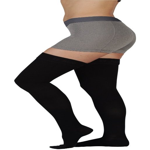 20-30 mmHg, Soft, Thigh, OT, Silicone, White