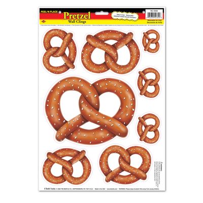 Pretzels Peel 'N Place Party Accessory (1 count) (8/Sh)