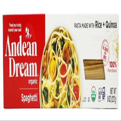 Andean Dream Org Spaghetti Quinoa Pasta Gluten Free ,8 Oz(Pack of 12)